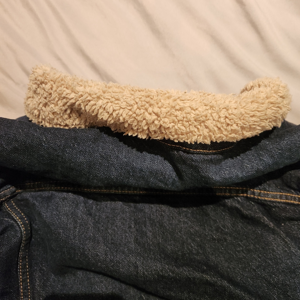 Men's XXL Wrangler Sherpa Denim Jean Jacket - Picture 10 of 10